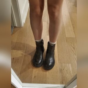 Real leather boots